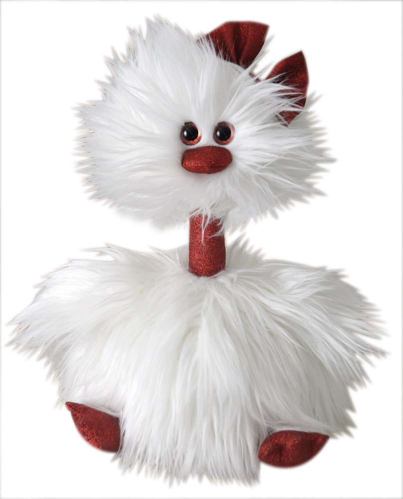 The Petting Zoo: 12" Holiday Bird Sparkling Flame